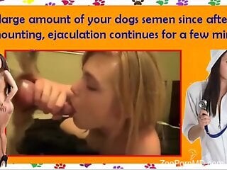 Hot action featuring horniest gals who love dogs